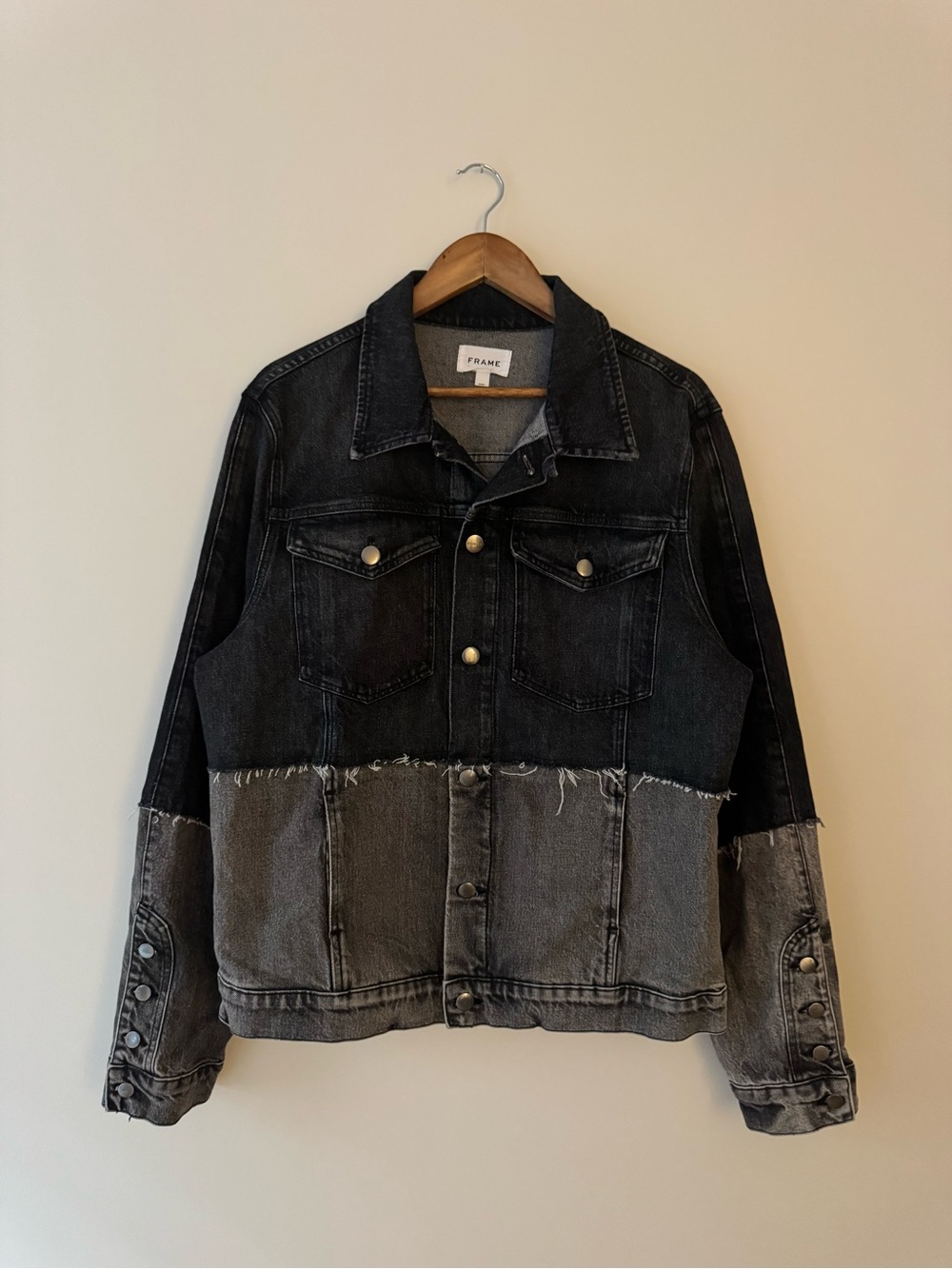 FRAME Fashion Patchwork Jean Jacket